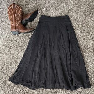 Neuflora Grey 100%cotton Skirt with pockets small